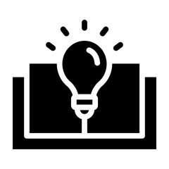 Knowledge Vector Glyph Icon Design