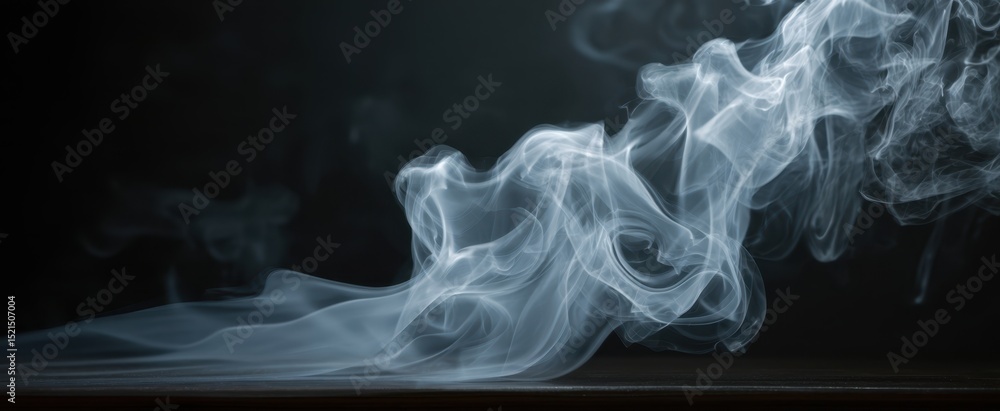 Aufkleber the ethereal dance of smoke creating a mesmerizing abstract display
