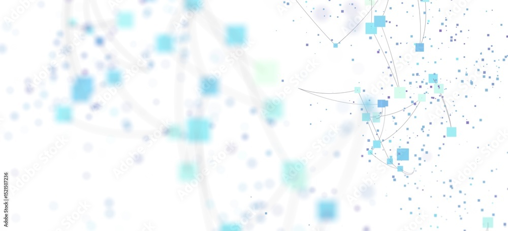 Aufkleber modern abstract background of network connections and data flow. ideal for tech, ai, and digital con