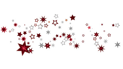 Festive background with red and silver stars. Perfect for holidays and celebrations.