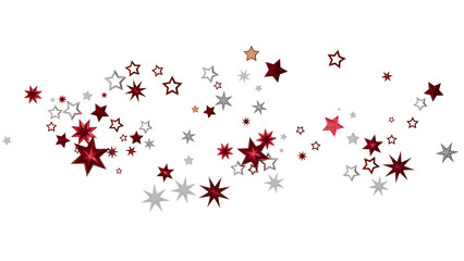 Festive background with red and silver stars. Perfect for Christmas, holidays, celebrations.