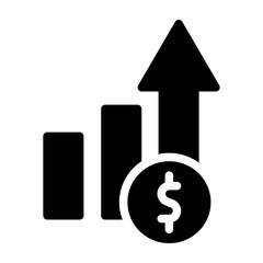 Profit Vector Glyph Icon Design