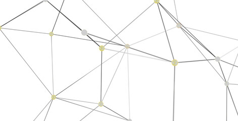 Abstract image of network connection, lines, and dots.  Ideal for technology, communication, and connectivity concepts.