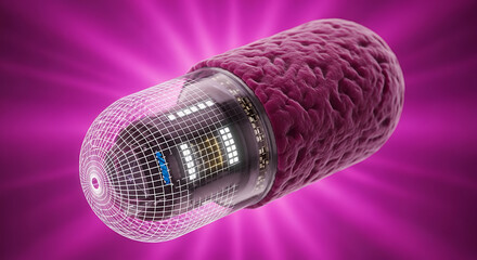 Next-gen hybrid object featuring multifunctional capsule-shaped device with embedded sensor grid