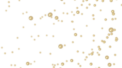 Abstract background with golden pearls falling. Perfect for luxury, beauty, or celebration.