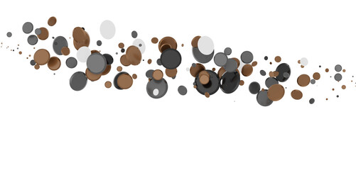 silver confetti explosion festive background