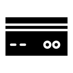 Credit Card Vector Glyph Icon Design