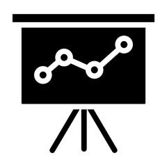 Stats Vector Glyph Icon Design