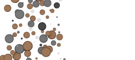 Gilded Festivity: Brilliant 3D Illustration Showcasing a Shower of gold Confetti