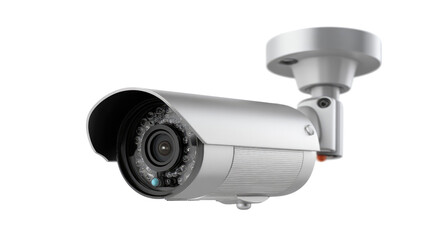Surveillance Camera Vigilance: A sleek, modern surveillance camera, poised and watchful, embodying security and technological prowess, ready to protect and observe.