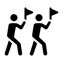 Carnival Parade Vector Glyph Icon Design