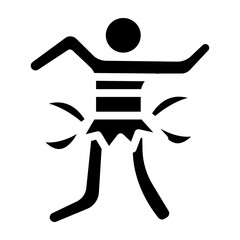 Brazilian Performer Vector Glyph Icon Design
