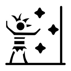 Brazilian Street Party Vector Glyph Icon Design