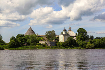 Old Ladoga Fortress. Church of St. George. Old Ladoga Village. Leningrad Region. Russia