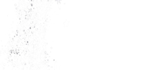 Elegant white background with scattered silver stars. Perfect for cards, websites, and more.