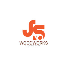 SJ wood works orange logo