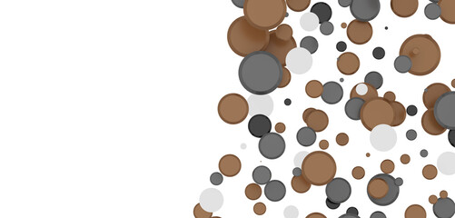  Multicolored confetti on white