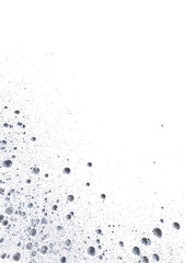 Abstract image of bubbles floating on a white background. Perfect for cosmetics, beauty, and spa concepts.