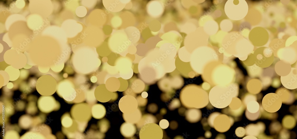Poster abstract background with golden bokeh lights. perfect for festive designs.