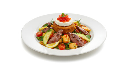 grilled chicken breast with vegetables