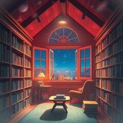 interior of a library
