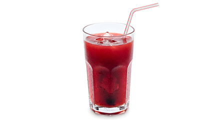 glass of red juice
