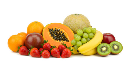 fruits and vegetables isolated