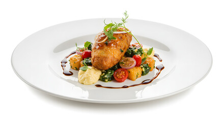 grilled chicken breast with vegetables