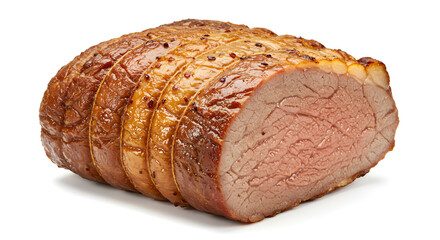 loaf of bread isolated on white