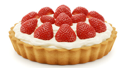 cake with raspberries