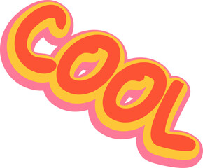 Fototapeta premium Hippie Cool Word