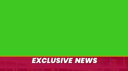 Exclusive News Template zoom out to zoom in animation on Green Screen for news video editing	