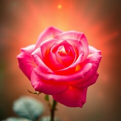 pink rose on a black background