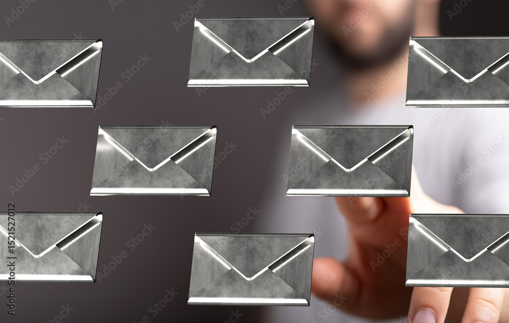 Leinwandbilder Efficient email management.  Organize and prioritize your inbox.