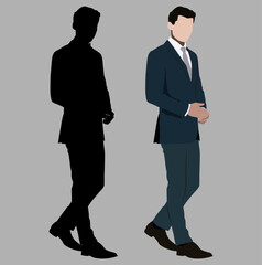silhouette of a man