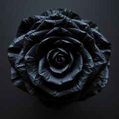 rose on black