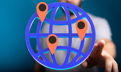 Visual representation of a global network, showcasing worldwide connectivity and reach.