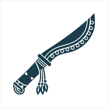 Santeria Machete for Ogun Vector Illustration