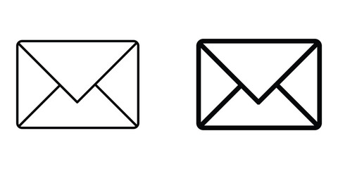 Email envelope icon set. email icon vector. Envelope illustration. Vector illustration.
