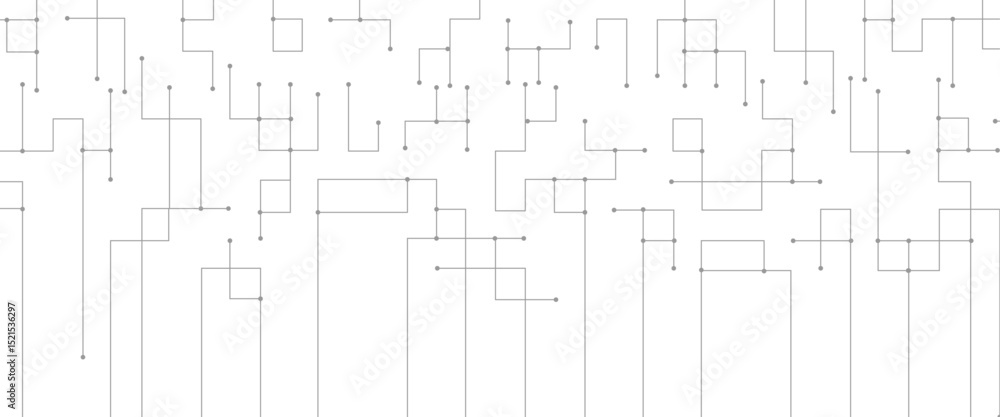 Poster vector abstract technological with linear geometric background