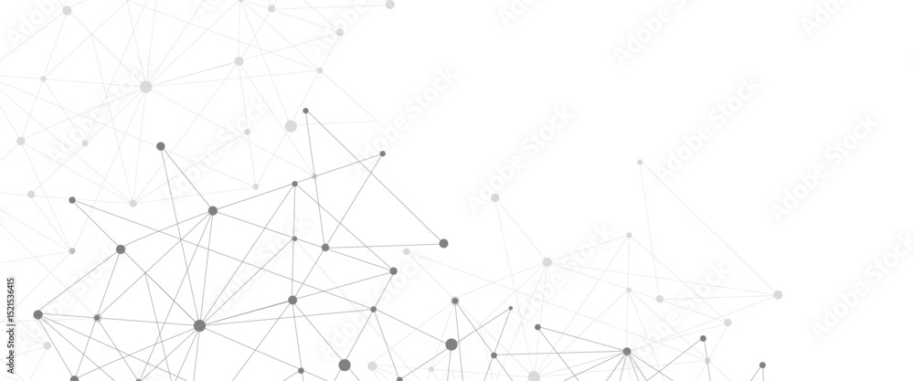 Aufkleber vector abstract background technological with global connection design with line and dots