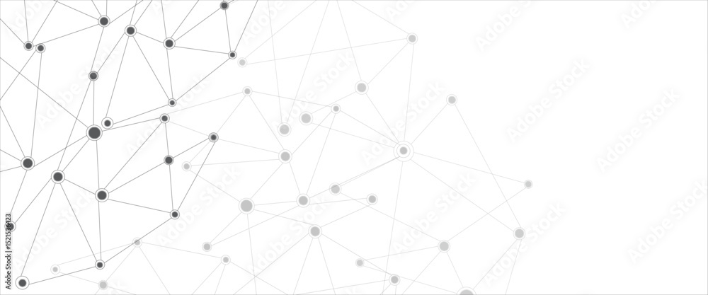 Poster vector abstract background technological with global connection design with line and dots
