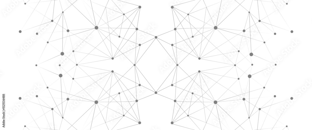 Poster vector abstract background technological with global connection design with line and dots