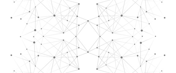 Vector abstract background technological with global connection design with line and dots