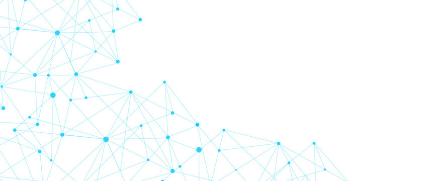 Vector abstract minimalist lines and dots technology pattern geometric background	