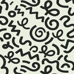 Trendy Hand Drawn Linen Art Background