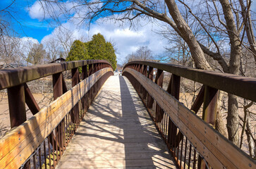 Fototapeta premium Paris, a picturesque town on Grand and Nith Rivers in County of Brant in Ontario.