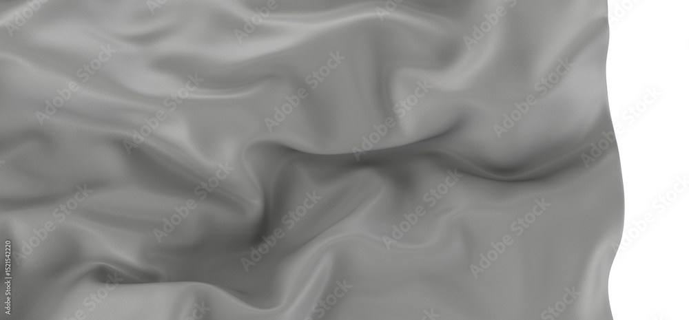 Aufkleber High-resolution image of gray silk fabric with soft folds and drapes. Perfect for design projects.