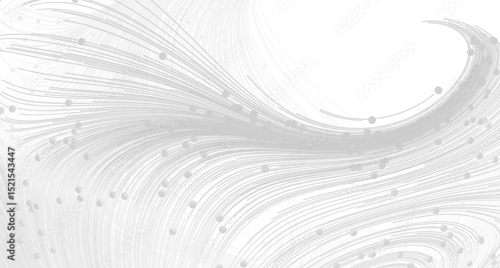 Poster Abstract background with swirling gray lines and dots. Perfect for websites, presentations, and more.