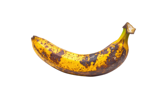 Decomposing Banana: The photo features a close-up of a ripe, deteriorating banana, showcasing the natural process of decomposition.